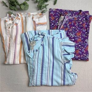 NWT Lot Of (3) St John’s Bay Tops Sleeveless Flutter Sleeve Summer Plus Size 3X